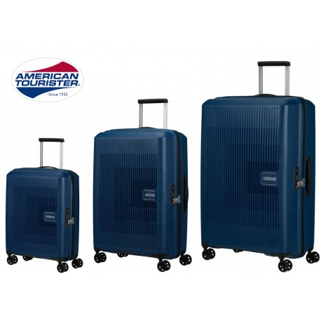 Set de 3 Maletas American Tourister Aerostep 55 67 y 77 Cm Expandibles